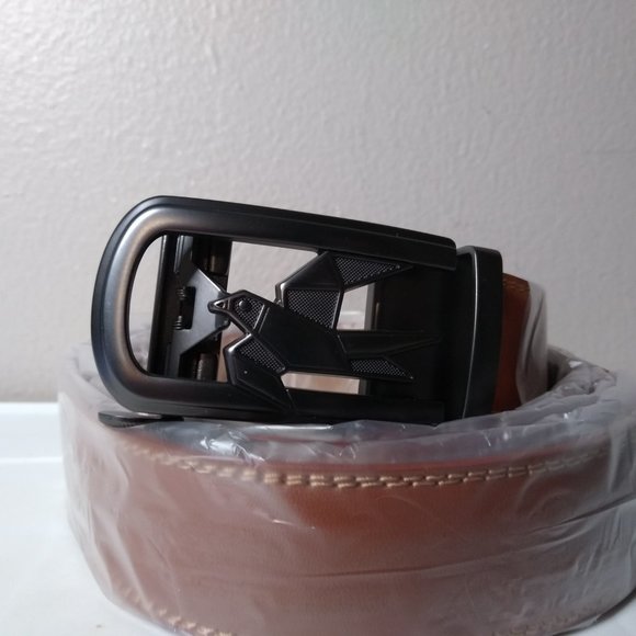 Brown Belt With Bird Buckle 50" - Picture 3 of 13